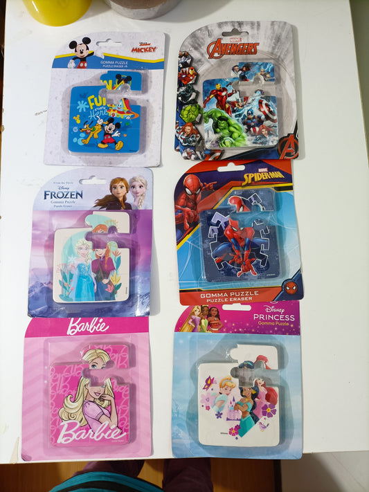 Gomme puzzle da cancellare